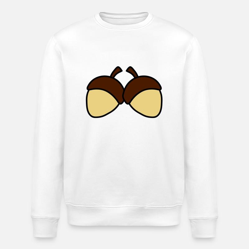 Nuts - Stanley/Stella Unisex Bio-Sweatshirt ROLLER - Weiß