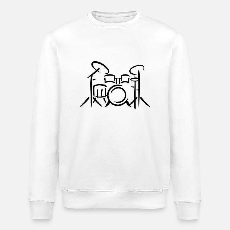 Batterie - Sweat bio ROLLER Stanley/Stella Unisexe - blanc