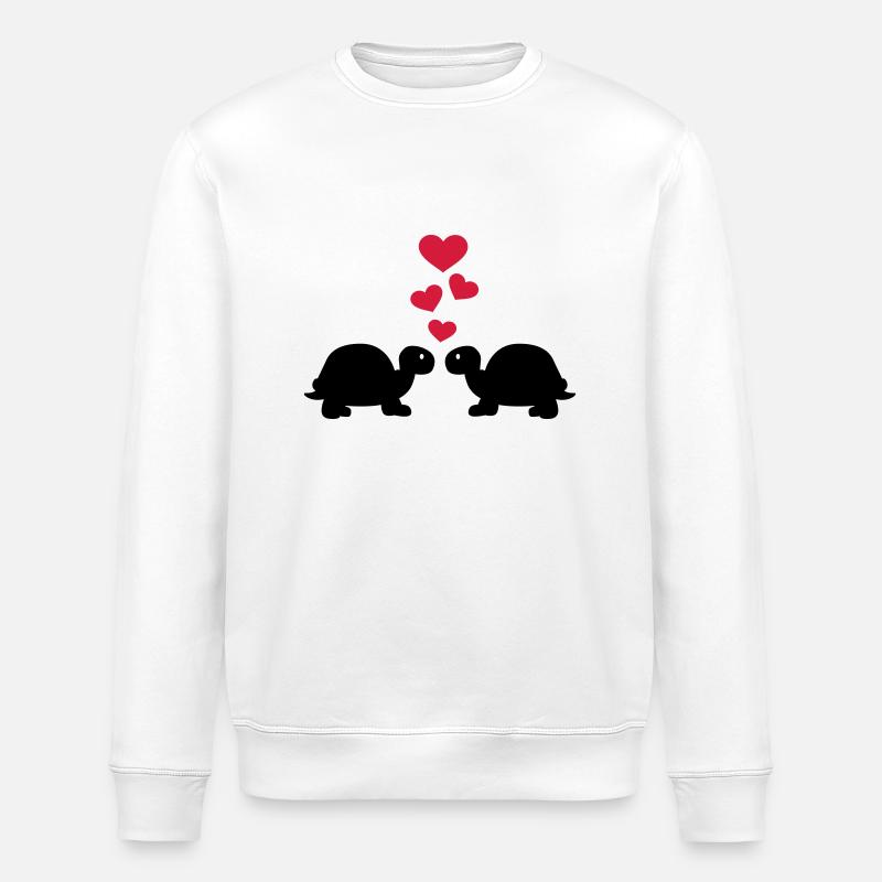 Turtle - Stanley/Stella ROLLER Unisex Organic Sweatshirt - white