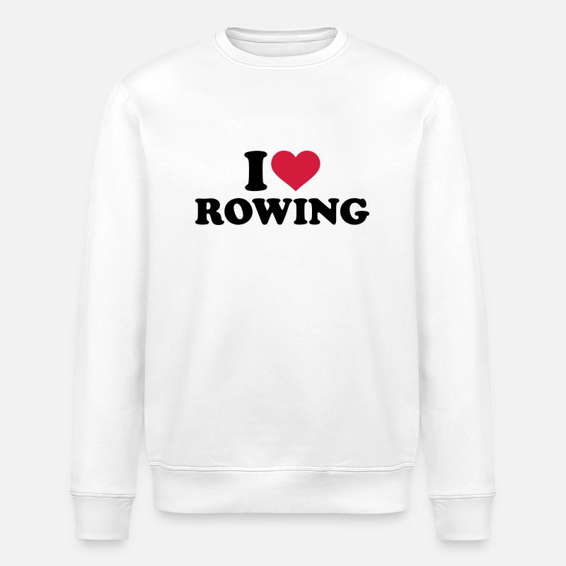 I love Rowing - Sweat bio ROLLER Stanley/Stella Unisexe - blanc