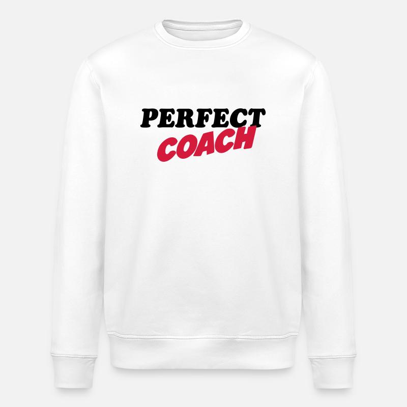 Perfect coach - Stanley/Stella ROLLER Unisex Organic Sweatshirt - white