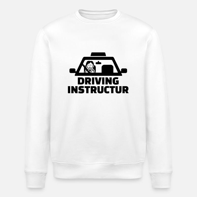 Driving instructor - Stanley/Stella ROLLER Unisex Organic Sweatshirt - white