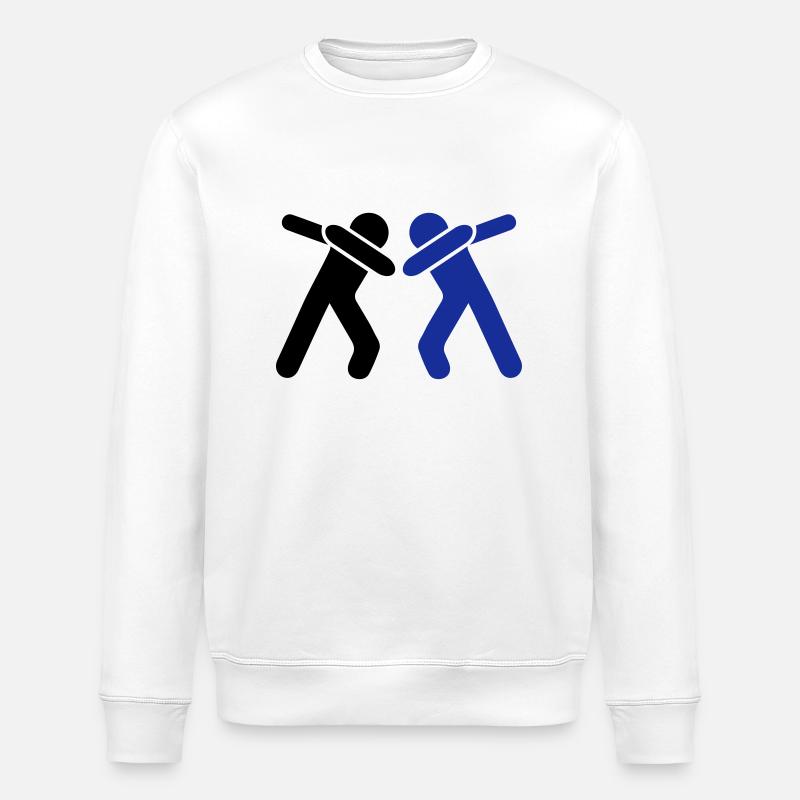 dabbing team man - Stanley/Stella Unisex Bio-Sweatshirt ROLLER - Weiß