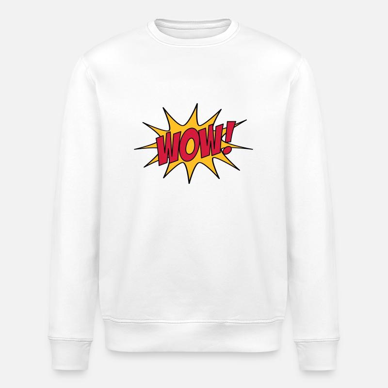 WOW! - Stanley/Stella ROLLER Unisex Organic Sweatshirt - white