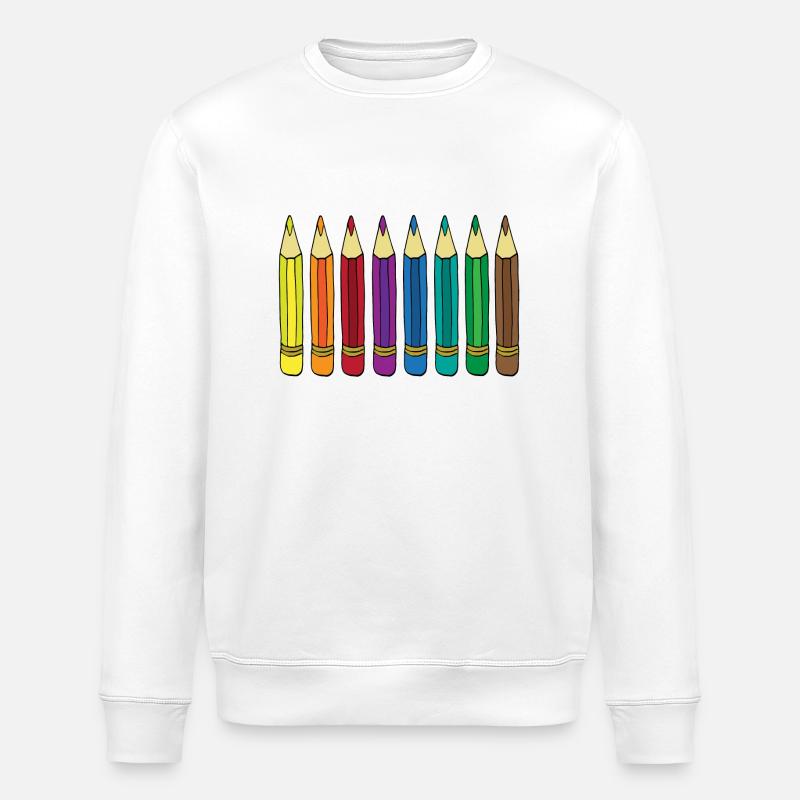 Buntstifte - Stanley/Stella Unisex Bio-Sweatshirt ROLLER - Weiß