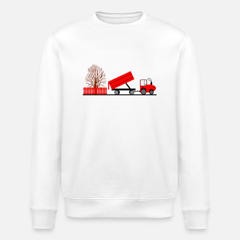 Traktor - Stanley/Stella Unisex Bio-Sweatshirt ROLLER - Weiß