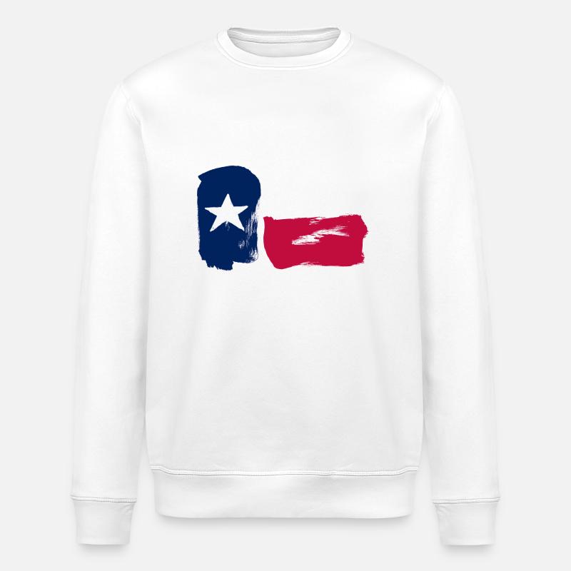 Texas - Stanley/Stella Unisex Bio-Sweatshirt ROLLER - Weiß