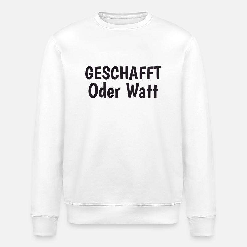 Motivation or Watt - Stanley/Stella ROLLER Unisex Organic Sweatshirt - white