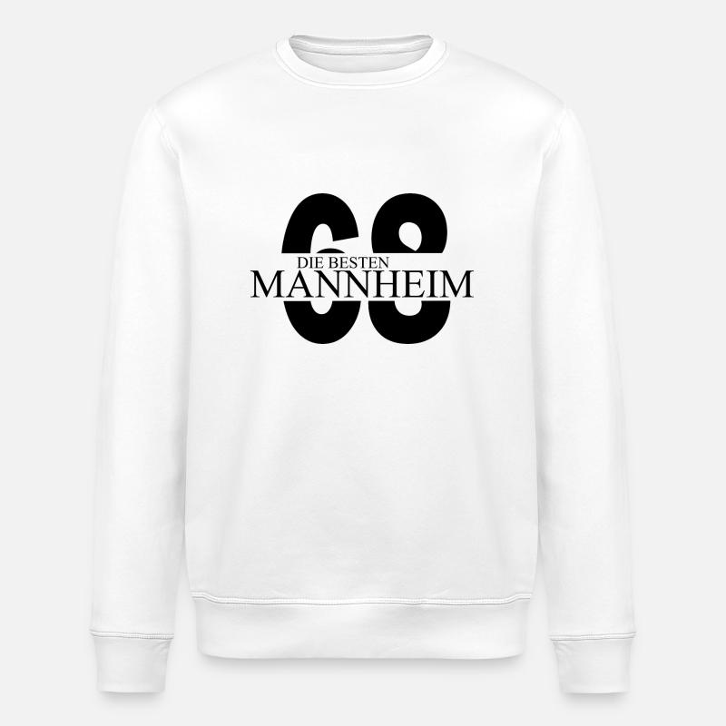 Mannheim Monnem Mannheimat - Stanley/Stella Unisex Bio-Sweatshirt ROLLER - Weiß