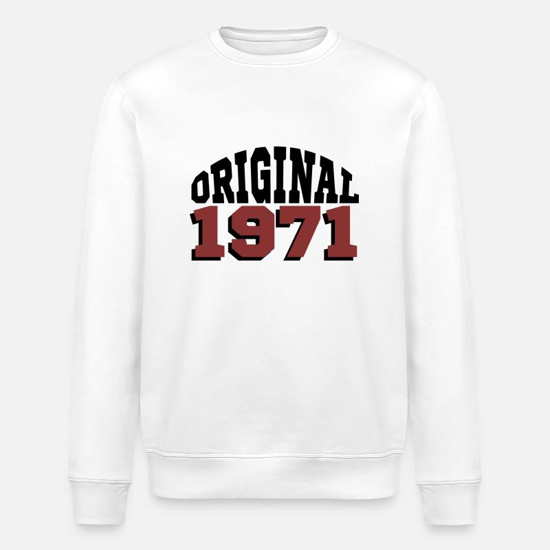 Original 1971 - Stanley/Stella ROLLER Unisex Organic Sweatshirt - white