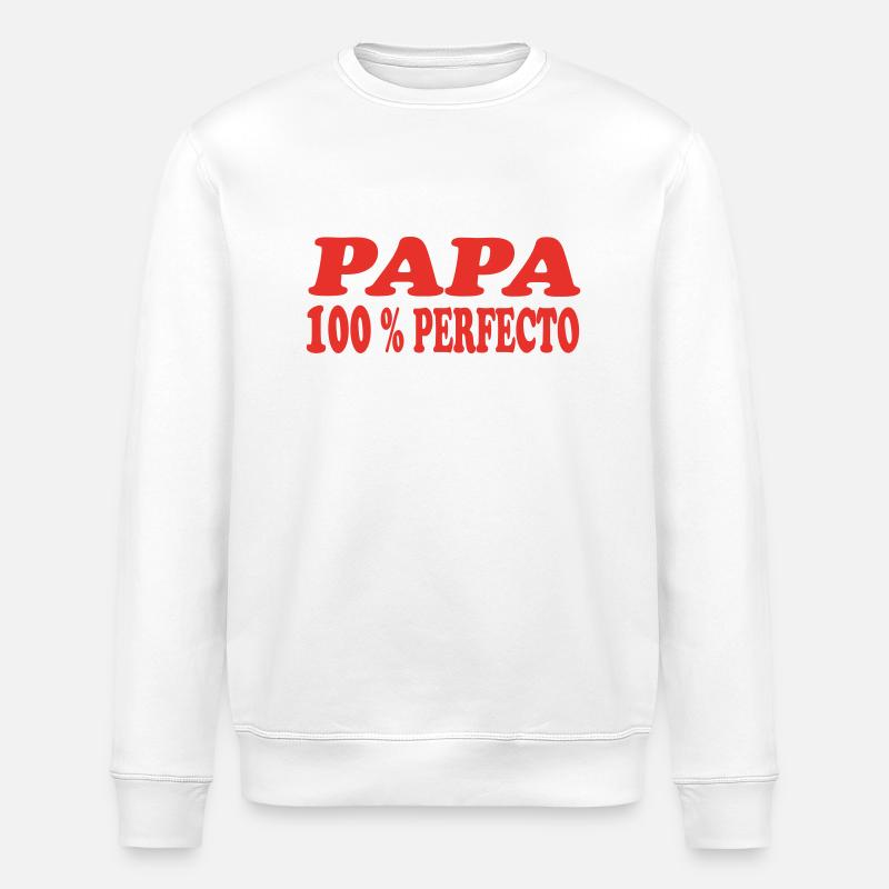 PAPA PERFECTO - Sweat bio ROLLER Stanley/Stella Unisexe - blanc