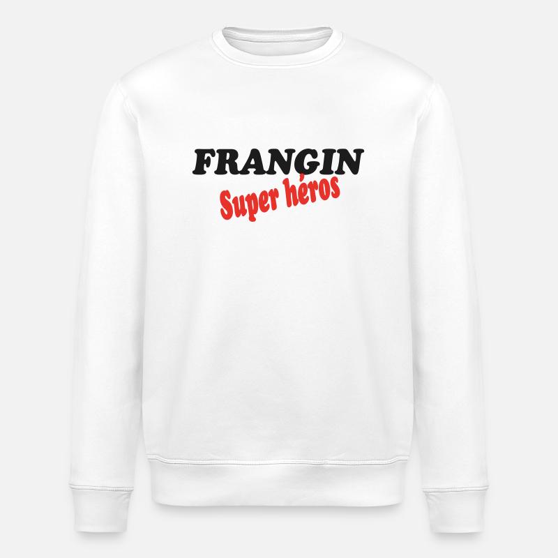 BROTHER Superheld - Stanley/Stella Unisex Bio-Sweatshirt ROLLER - Weiß
