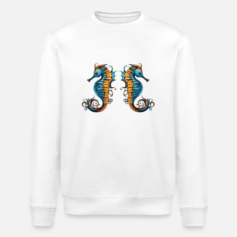 Hippocampe 2 - Sweat bio ROLLER Stanley/Stella Unisexe - blanc