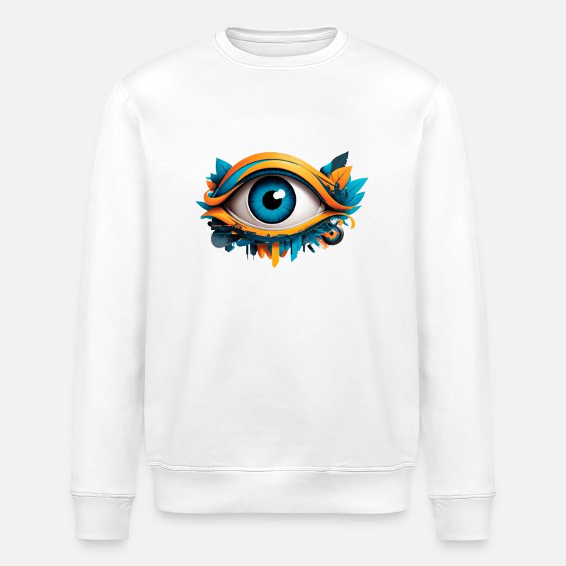 Eye - Stanley/Stella Unisex Bio-Sweatshirt ROLLER - Weiß
