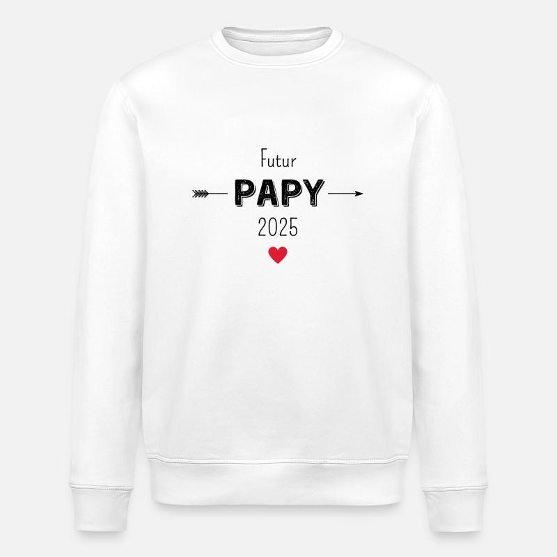 Futur papy 2025 - Sweat bio ROLLER Stanley/Stella Unisexe - blanc