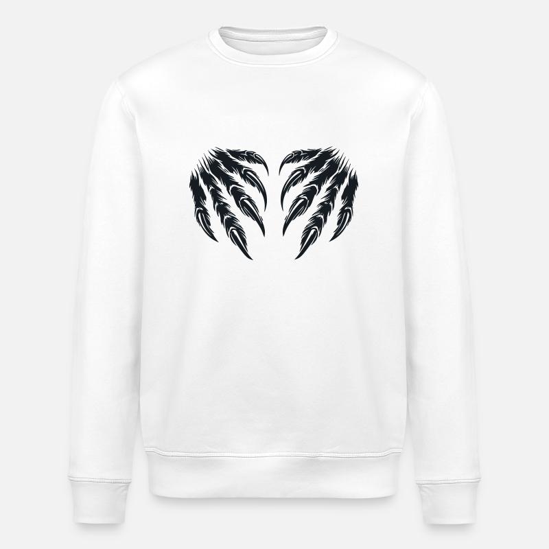 krallen 2 - Stanley/Stella Unisex Bio-Sweatshirt ROLLER - Weiß