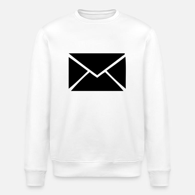 envelope - Stanley/Stella ROLLER Unisex Organic Sweatshirt - white