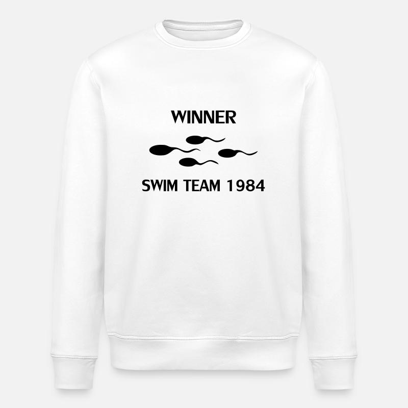 winner swim team 1984 - Stanley/Stella Unisex Bio-Sweatshirt ROLLER - Weiß