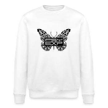 Psy Exp Logo - Stanley/Stella Unisex Bio-Sweatshirt ROLLER - Weiß - Vorne - Nik (191cm)