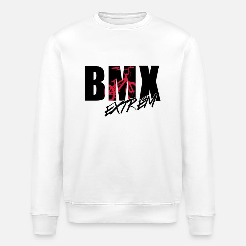 bmx 2_2c - Sweat bio ROLLER Stanley/Stella Unisexe - blanc
