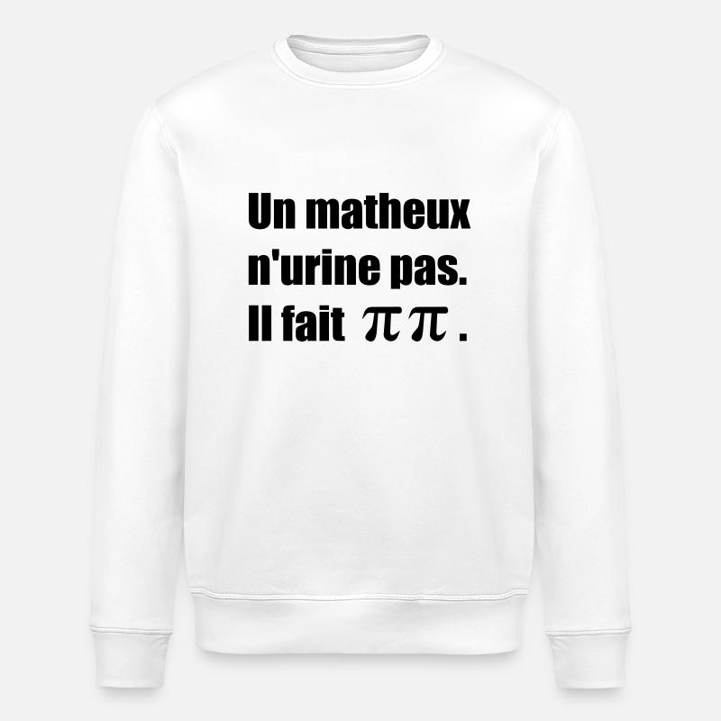 Pi Pi eps - Stanley/Stella ROLLER Unisex Organic Sweatshirt - white