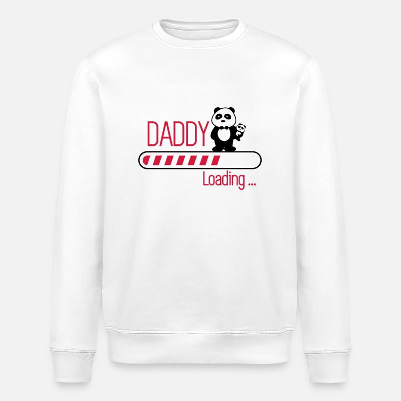 daddy loading - Stanley/Stella Unisex Bio-Sweatshirt ROLLER - Weiß