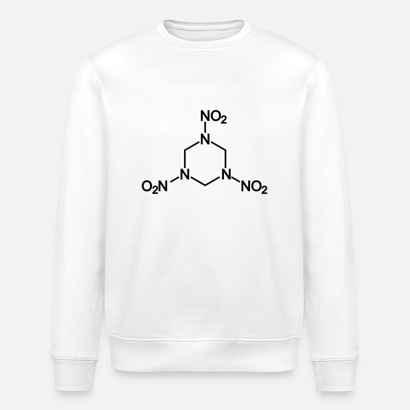 C4 explosives RDX - Stanley/Stella ROLLER Unisex Organic Sweatshirt - white
