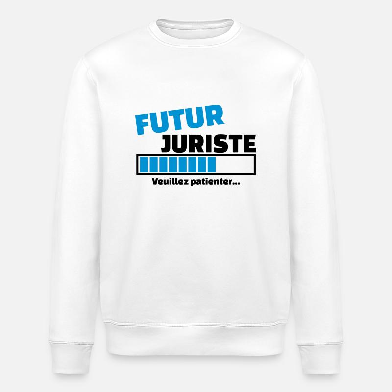 futur juriste - Sweat bio ROLLER Stanley/Stella Unisexe - blanc