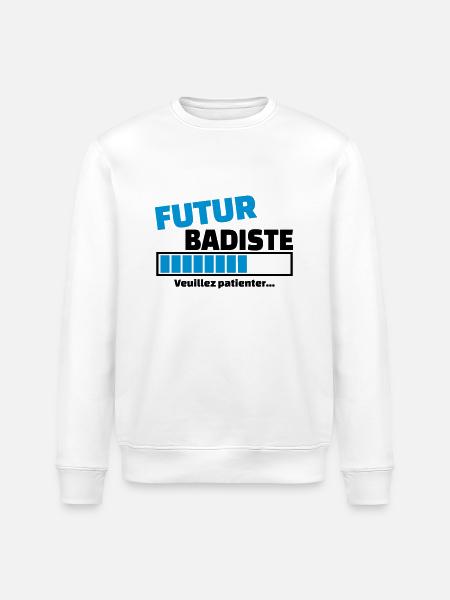 futur badiste - Sweat bio ROLLER Stanley/Stella Unisexe - blanc