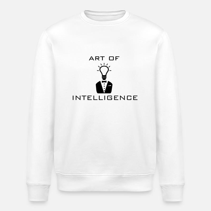 KUNST von Intelligent - Stanley/Stella Unisex Bio-Sweatshirt ROLLER - Weiß