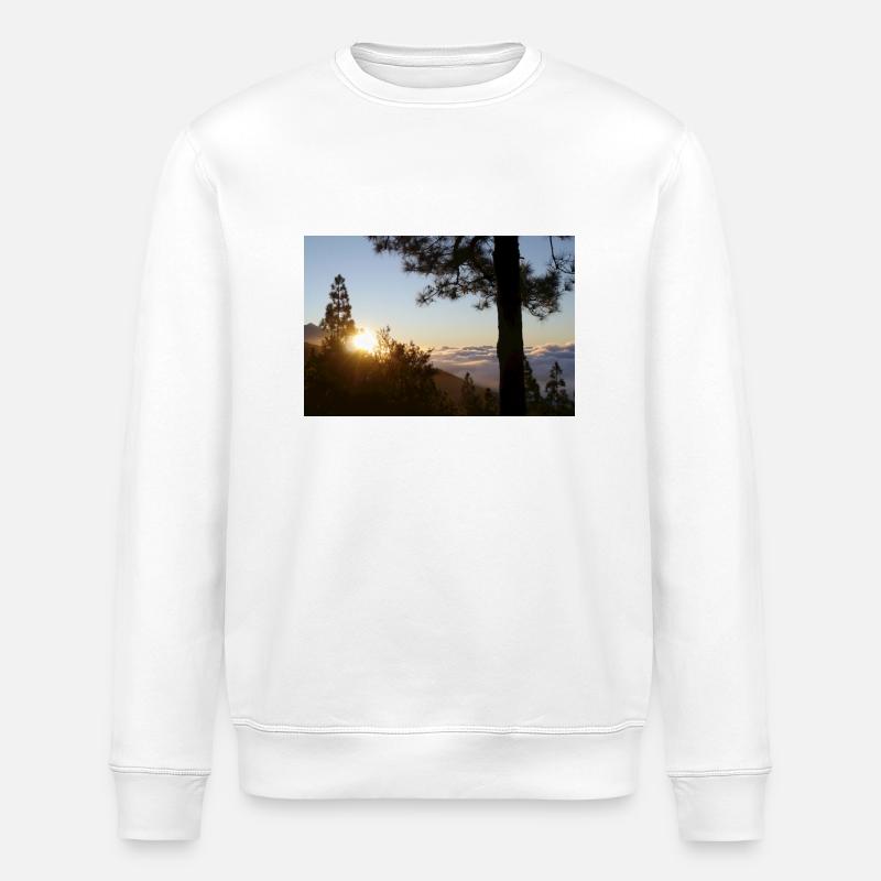 Teide, Tenerife - Stanley/Stella ROLLER Unisex Organic Sweatshirt - white