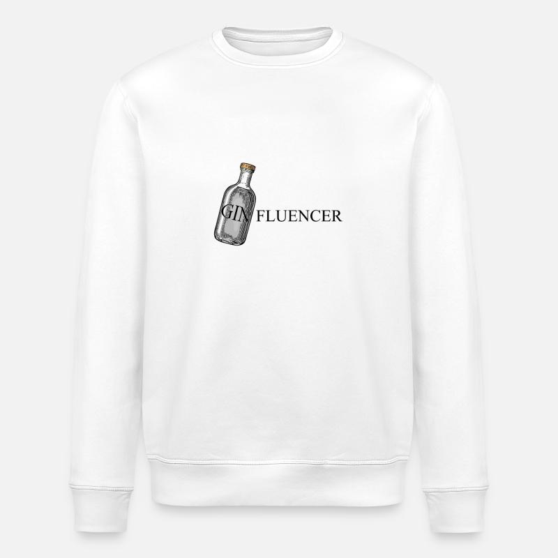 GINfluencer (Gin Tonic) poster - Stanley/Stella ROLLER Unisex Organic Sweatshirt - white