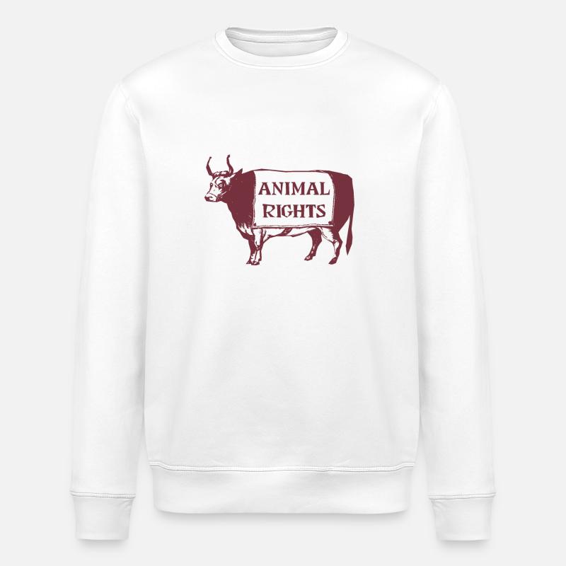 Animal Rights KUH - Stanley/Stella Unisex Bio-Sweatshirt ROLLER - Weiß