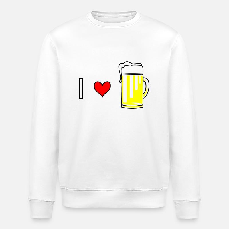 I love Bier - Stanley/Stella Unisex Bio-Sweatshirt ROLLER - Weiß