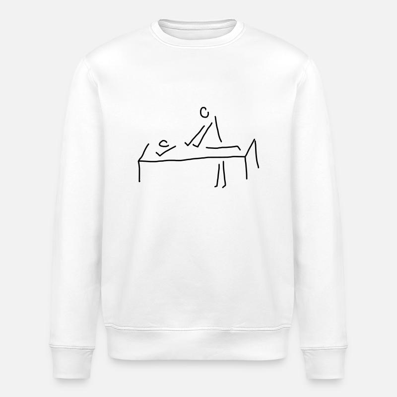 masseur massiert - Stanley/Stella Unisex Bio-Sweatshirt ROLLER - Weiß