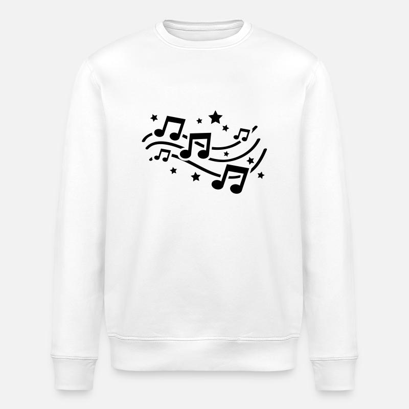 music_design_tq1 - Stanley/Stella Unisex Bio-Sweatshirt ROLLER - Weiß