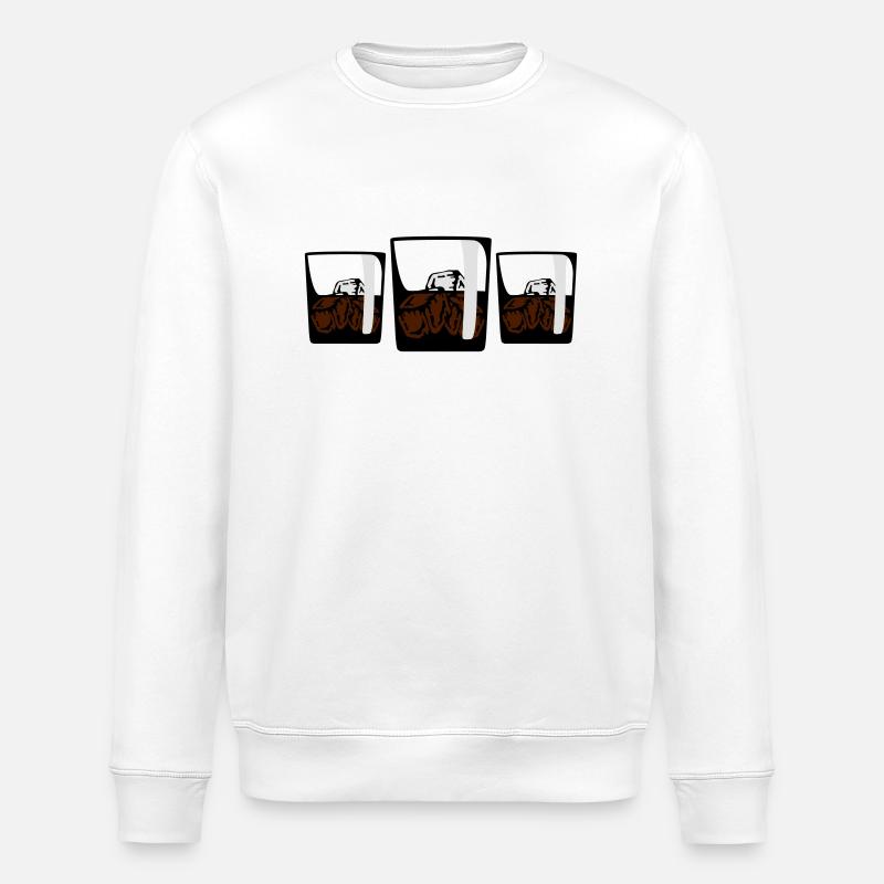 3 Drinks - Stanley/Stella Unisex Bio-Sweatshirt ROLLER - Weiß