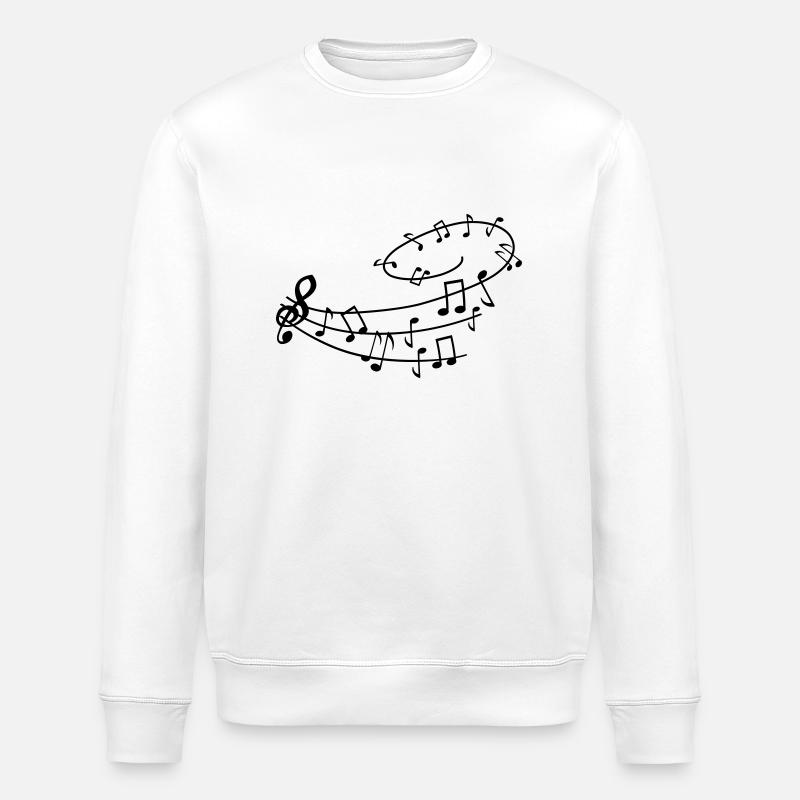 musik_noten1 - Sweat bio ROLLER Stanley/Stella Unisexe - blanc