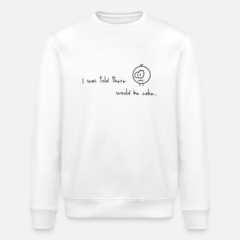 cake lover - Stanley/Stella ROLLER Unisex Organic Sweatshirt - white
