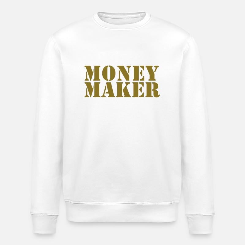 money maker - Stanley/Stella Unisex Bio-Sweatshirt ROLLER - Weiß
