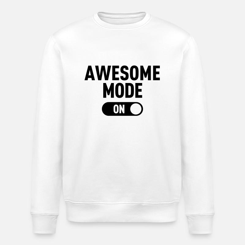Awesome Mode - Stanley/Stella Unisex Bio-Sweatshirt ROLLER - Weiß