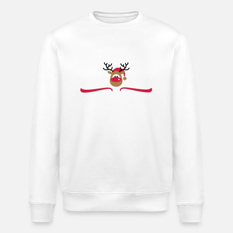 weihnachten - Stanley/Stella Unisex Bio-Sweatshirt ROLLER - Weiß