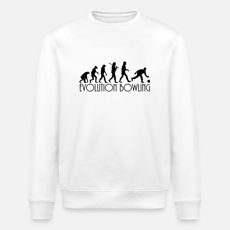 évolution Bowling - Sweat bio ROLLER Stanley/Stella Unisexe - blanc