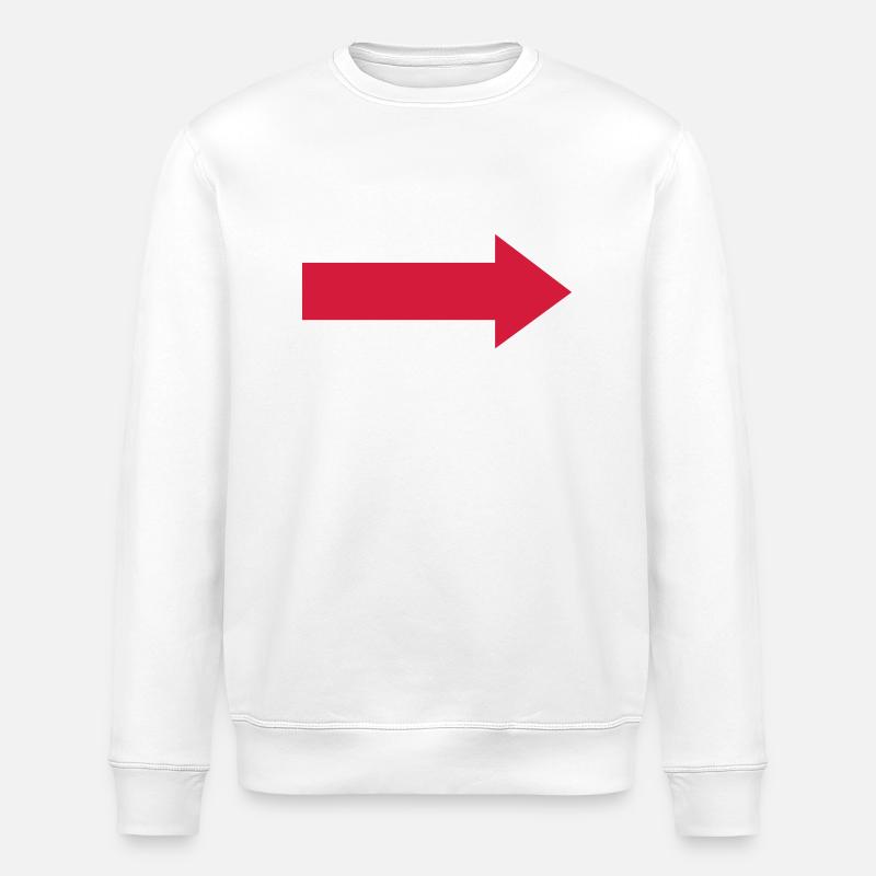 Arrow - Stanley/Stella ROLLER Unisex Organic Sweatshirt - white