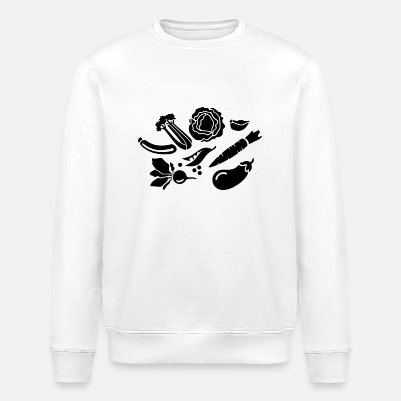 Gemüse - Stanley/Stella Unisex Bio-Sweatshirt ROLLER - Weiß