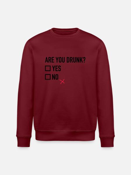 Are you drunk? - Stanley/Stella ROLLER Unisex Organic Sweatshirt - white