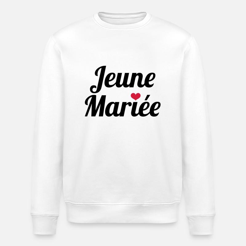 Jeune Mariée - Sweat bio ROLLER Stanley/Stella Unisexe - blanc
