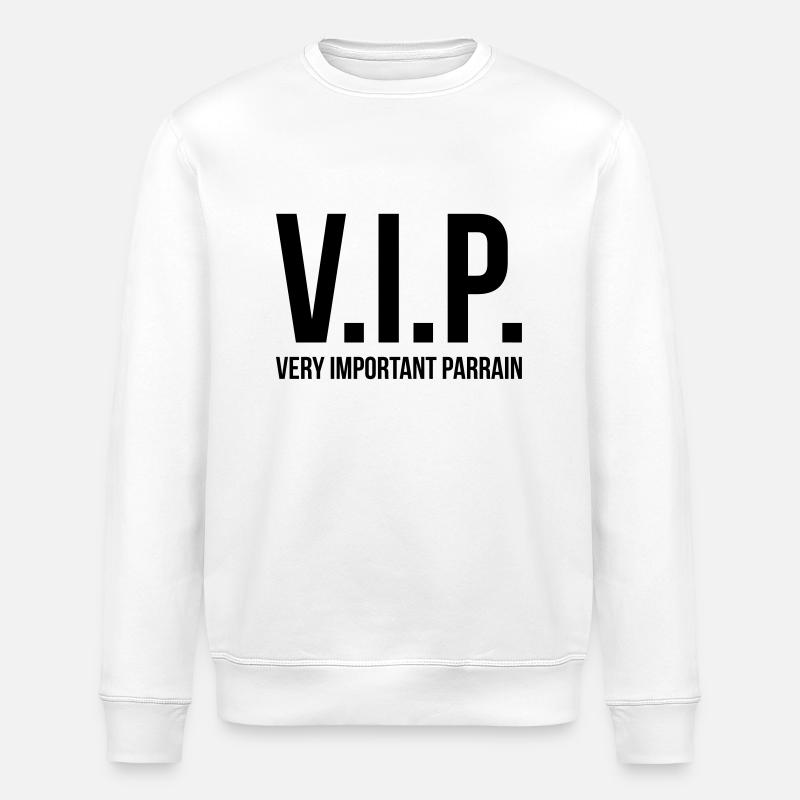 VIP Very Important Parrain - Sweat bio ROLLER Stanley/Stella Unisexe - blanc