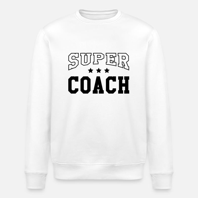 Coach / Coaching / Sport / Training / Trainer - Stanley/Stella ROLLER Unisex Organic Sweatshirt - white