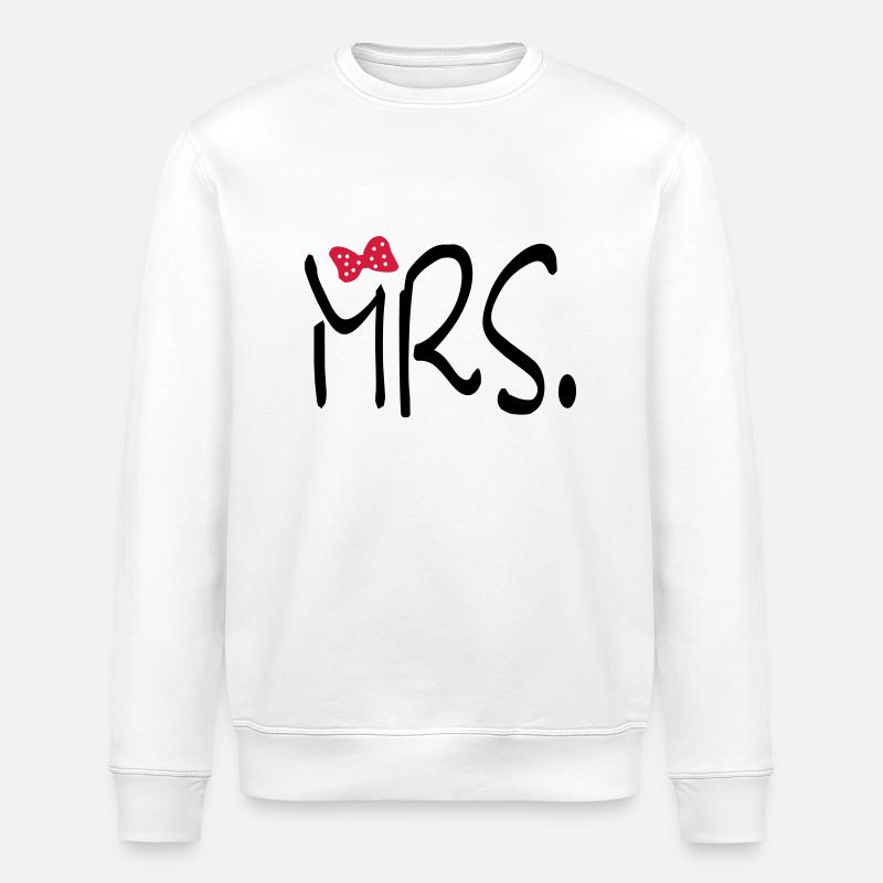 mrs - Stanley/Stella ROLLER Unisex Organic Sweatshirt - white